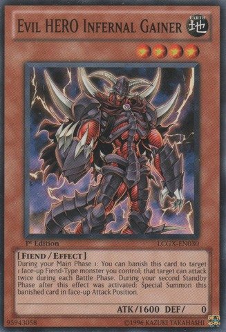 Yu-Gi-Oh! - Evil HERO Infernal Gainer (LCGX-EN030) - Legendary Collection 2 - 1st Edition - Common