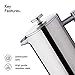 Stainless Steel French Press Cafetiere Coffee Maker Size: 12 oz.