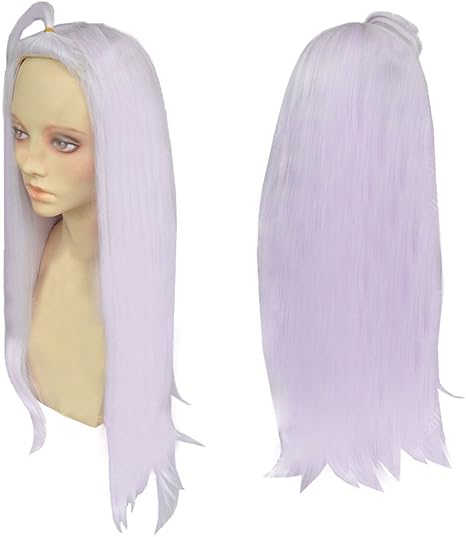Amazon Xcoser 耐熱 ミラジェーン コスプレ ウィッグ おまけ Cosplay Wig ロング アニメ 用 白 グラデーション ゆるふわ 1 カツラ 女装 セミロング カラー 長髪 白髪 コスプレ 仮装 通販