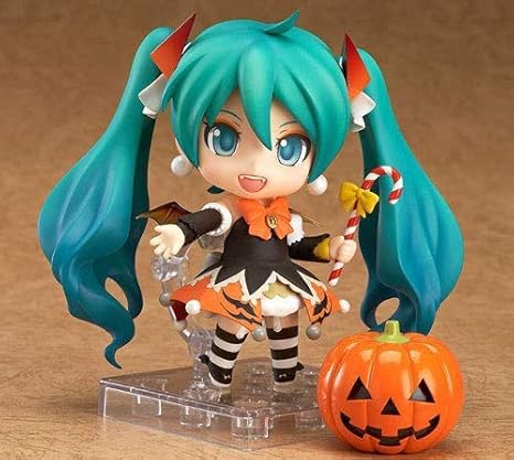 Amazon Co Jp Mil 初音ミクハロウィンカボチャqバージョンねんどろ様式アクションフィギュアpvcアニメキャラクター漫画ゲームキャラクターモデル像文字玩具コレクション装 飾ギフト10cmボックス Mil ホーム キッチン
