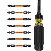 Klein Tools 32315HD 15-in-1 Multi-Bit Ratcheting Screwdriver, Impact-Rated, 7 Double-Ended Proflex Torsion Zone Tips, 1/4-Inc