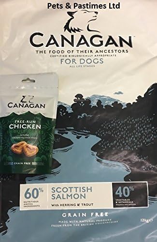 Canagan Scottish Salmon 12KG With FREE 150g Bag of Canagan Biscuit Bakes (Only From Pets & Pastimes Ltd)