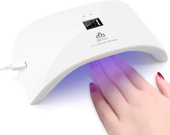 Amazon Uv Ledネイルドライヤー 人感センサー 12led Uvライト36w 180度照射 Laintran Uv と Ledダブルライト ジェルネイル用 ホワイト 36w Voocye ビューティー 通販