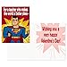 Hallmark Justice League Valentines Day Cards and Mailbox for Kids School Classroom Exchange (1 Box, 32 Valentine Cards, 35 Stickers, 1 Teacher Card)