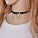 YallFF Women's Girls 3-PC Set 90's Vintage Punk Gothic Black Velvet Rope Tattoo Choker Collar Necklaces with Star Moon Sun Pendant