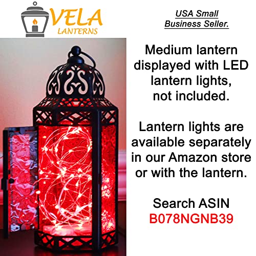 Mid Size Table/hanging Red Hexagon Moroccan Candle Lantern Holders