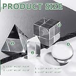 Gonioa-4-Pack-K9-Optical-Crystal-Photography-Prism-Set-Including-50mm-Crystal-Cube-50mm-Triangular-Prism-50mm-Crystal-Ball-60mm-Optical-Pyramid-for-Science-Physics-and-Teaching-Photo-Photography