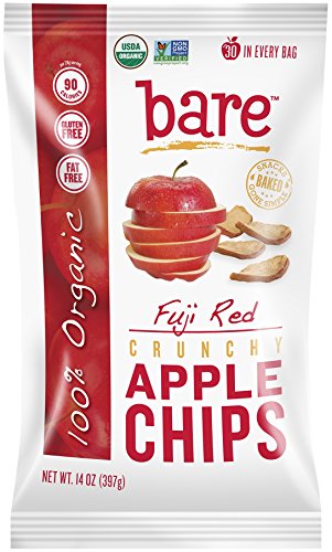 Bare Organic Fuji Apple Chips, Gluten-Free + Baked, 14-Ounce Bag (Pack of 2)