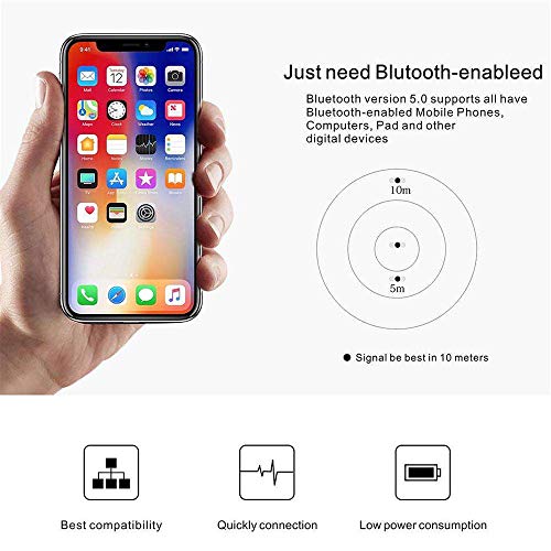 TechCode Wireless Earbuds, True Wireless TWS Bluetooth Earphones Stereo Bass Earphones Noise