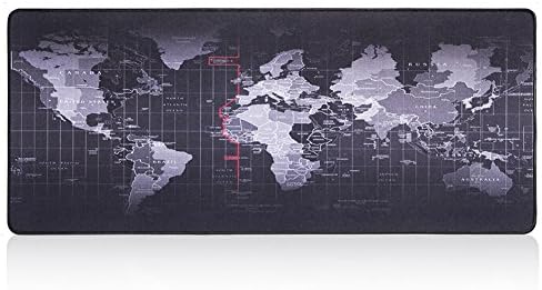 Large Gaming Mouse Pad Mat, Extended Wide Long Mousepad for Computer Keyboard - Non-slip Thick Black XXXL