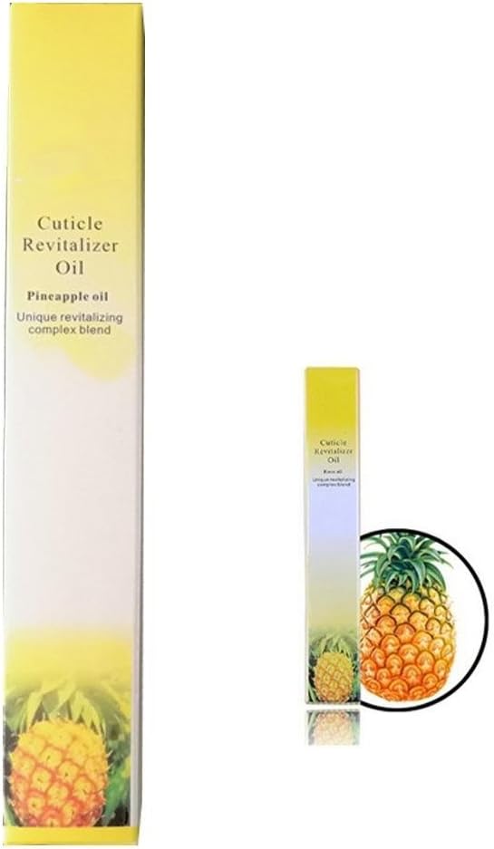 quan di Cuticle Revitalizer Nutrition Oil Nail Art Treatment Manicure Soften Pen Tool (Pineapple)