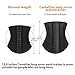 Camellias Women 3 Hook Long Torso Columbian Waist Trainer Corset for Weight Loss Fat Burn Sweet Sweat Waist Trimmer Workout Sauna Sports Tummy Control Cincher Slimmer,SZ1999-Black-S