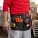 ROBUST Tool Belt Heavy Duty Workshop Tool Waist Apron - Waxed Canvas Tear Resistant Adjustable Tool Pouch 12 Pockets Technician’s Handyman Tool Holder, Deluxe Organizer