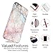 AknaCase Case Compatible with iPhone 6 Plus & 6s Plus Marble, Akna Glamour Series Flexible Hard TPU Cover (#38-U.S)