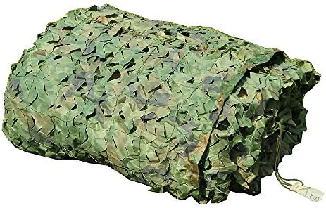 XIAOXIAO Shade Sails Green Speckle Camouflage Net Mountain Building Cover Garden Arbor Tree House Blinds Camping Shade Camo Netting Camouflage Lovers Park Bar Decoration (Size : 6x8m)