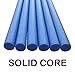 Oodles Solid Core Deluxe Foam Pool Swim Noodles Five Foot Length- 6 Pack Blue