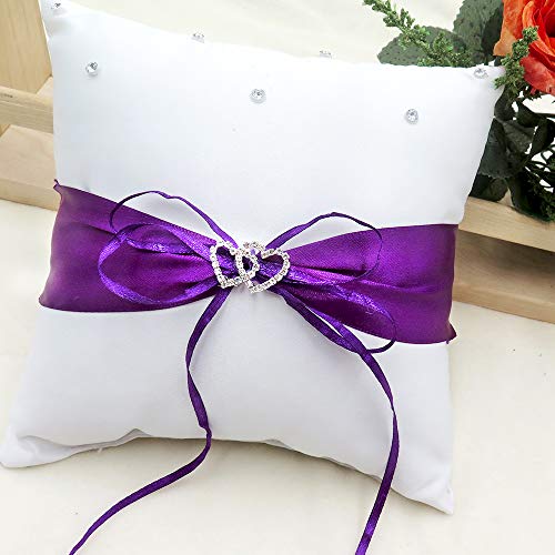 image for TRUE LOVE GIFT Ring Bearer Pillow and Wedding Flower Girl Basket Set L