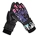 HIGHLOONG Kids Waterproof Ski Snowboard Cold Weather Winter Gloves 5-Finger with 3M Thinsulate for Boys Girls (6/7)