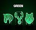 3 Pack Animals 3D Night Light Touch Table Desk Lamp, KMAcreations 7 Colors 3D Optical Illusion Lights with 3 Acrylic Flat & ABS Base & USB Cabler, Includes Wolf, Horse, and Deer