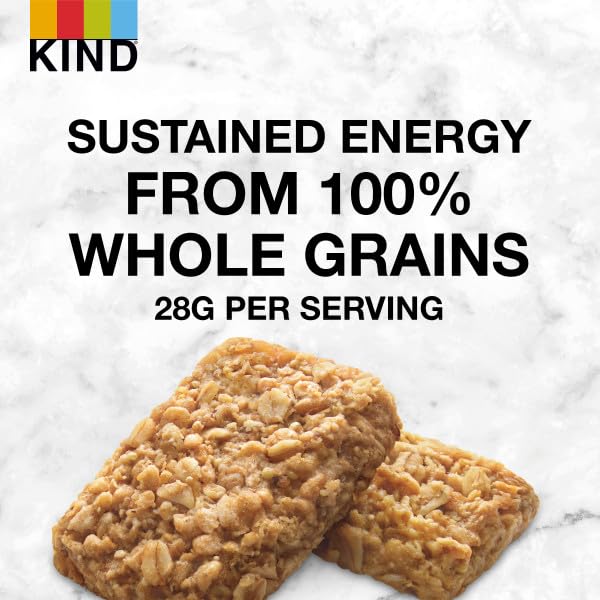 KIND BREAKFAST BARS, HONEY OAT, HEALTHY SNACKS, GLUTEN FREE, 100% WHOLE GRAINS, 3G PROTEIN, 6 COUNT
