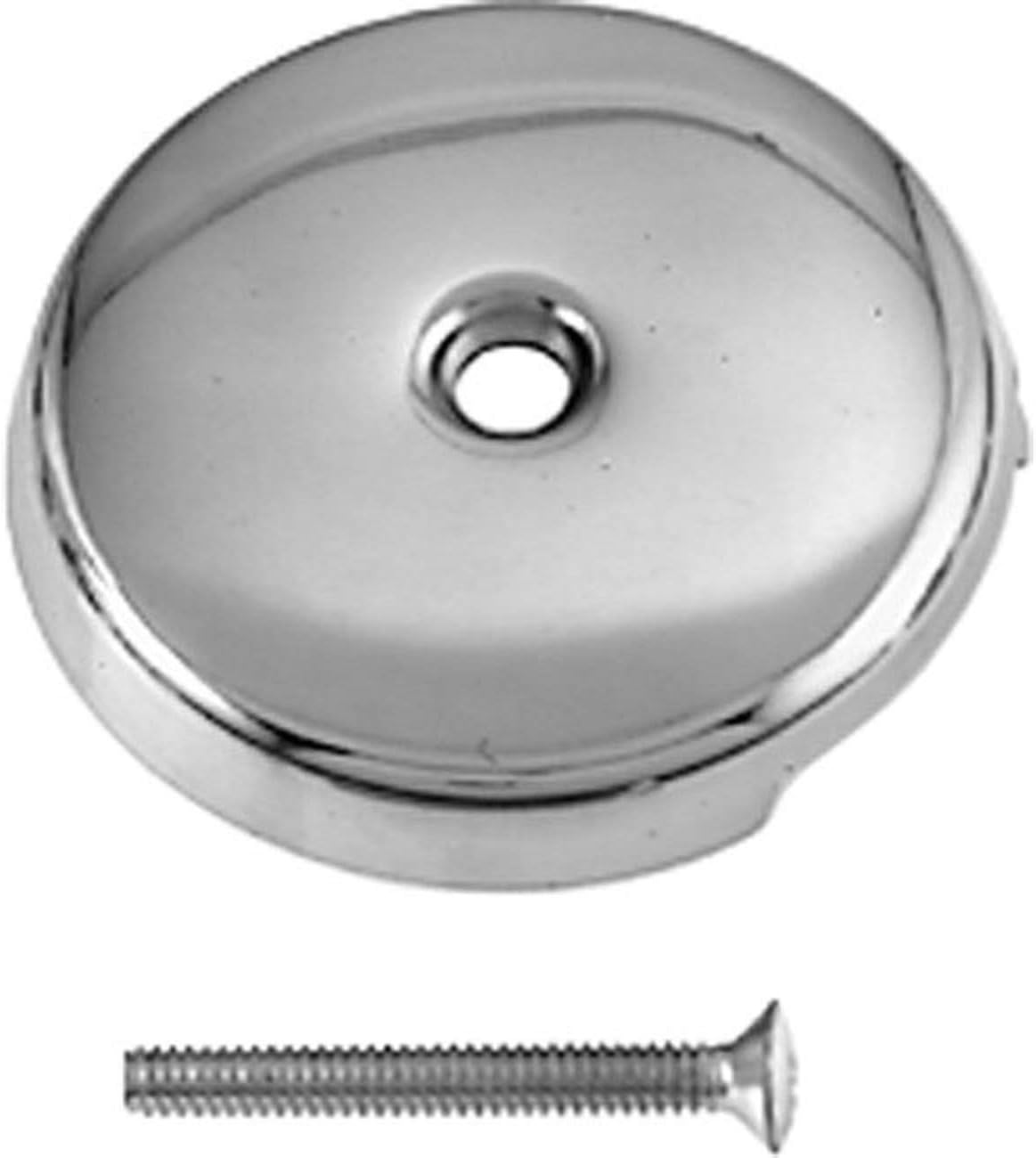 Polished Chrome 740ZCP Westbrass 1Hole Overflow Bathtub Faceplate