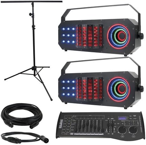 ADJ American DJ Boom Box FX3 2-Pack with Light Stand &amp; DMX Controller