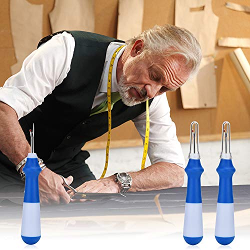 ESHATO 3 Pieces Seam Ripper with One Trimming Scissor, Handy Stitch