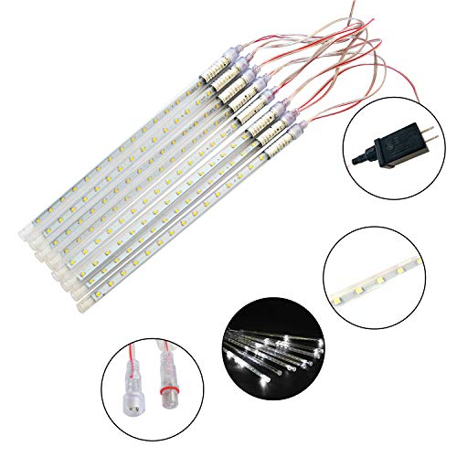 Joiedomi 2Packs Christmas Meteor Shower Lights Falling Rain Drop Icicle