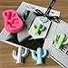 Efivs Arts Succulent Flower Plants Silicone Fondant Molds Sets of 4