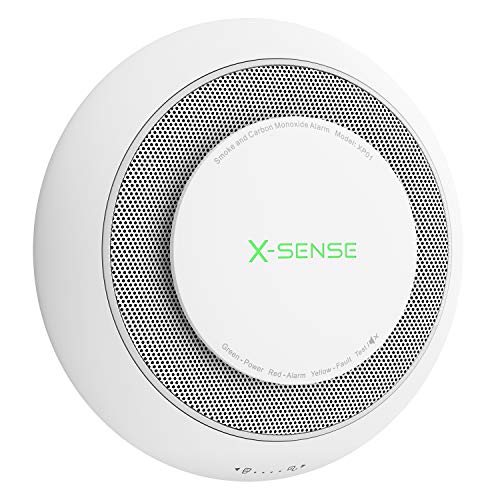 X-Sense 10-Year Battery Combination Smoke and Carbon Monoxide Alarm Detector with Large Silence Button, XP01