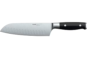 Ninja K30118 Foodi NeverDull System 7-Inch Santoku Knife, Premium, German Stainless Steel, Black