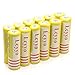Lcyyo@ 12pcs 18650 3.7V Li-ion Rechargeable Batteries for Led Flashlight Torch Headlamp, Electric Device (Yellow)