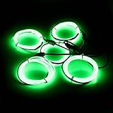 SOLMORE 5 X 1 Metre Five Colors Bright Neon Glowing Strobing Electroluminescent Wire El Wire For Parties and Halloween Decoration