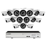 Lorex 16 Channel 1080p HD Security System with, 2TB HDD, 16 1080p Bullet Cameras, and 130' Night Vision