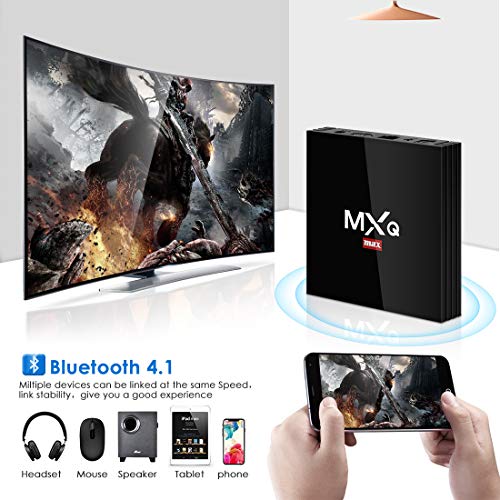 Android 8.1 TV Box, Superpow Smart TV Box Quad Core 4GB RAM+64GB ROM, BT 4.1, 4K*2K UHD H.265, HDMI, USB...