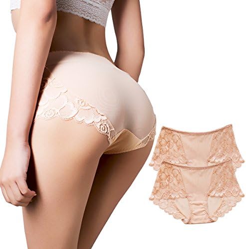 Women's Panties, Cotton Underwear Seamless Stretchy Lace Underwear Panties for Women Multi-pack