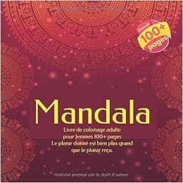 Amazoncom Livre De Coloriage Adulte Pour Femmes Mandala