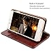 Belemay iPhone 7 Plus Wallet Case, Genuine Cowhide Leather Case Wallet, [Slim Fit] Shockproof Flip Cover Folio Book Style Card Holder Slots, Kickstand, Cash Pockets Compatible iPhone 7 Plus, Brown