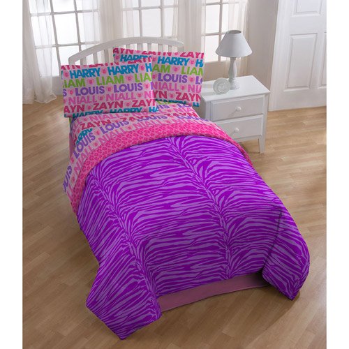 One Direction 5pc Full Comforter And Sheet Set Bedding Collection