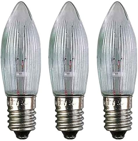 World of Light Rippled bulb - E10 socket - 39V/3W - Erzgebirge-Palast