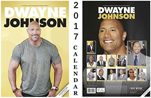 Dwayne Johnson 2017 Calendar + Dwayne Johnson Fridge Magnet