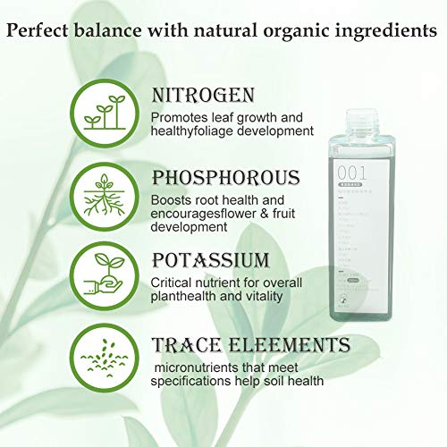 Indoor Plant Food, Plant Fertilizer, Plant Fertilizer Liquid, Indoor Plant Fertilizer, All-Purpose House Plant Fertilizer for Healthy Plants and Soil, Potted Indoor Outdoor Trees, 8.8 oz