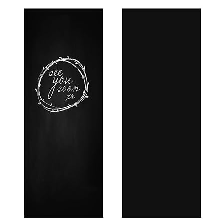 Yaheetech Wandaufkleber Tafelfolie Kreidefolie Selbstklebend 60 x 200 cm Schwarz