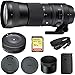 Sigma 150-600mm F5-6.3 DG OS HSM Zoom Lens Contemporary for Nikon DSLR Cameras (745-306) with Sigma USB Dock for Nikon Lens & Sandisk Extreme 32GB Professional SDHC Class 10 UHS-II Memory Card