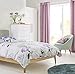 Sheffield Home, AMG and Enchante Accessories Pink Crackle Glass Curtain Rod 28 to 48-Inch, R6501W, White