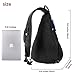 Unigear Shoulder Chest Crossbody Sling Bag Pack Backpack for Men Women Girls Boys (Upgraded Black)