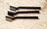 Rolson 42836 6 Piece Wire Brush Set Steel Nylon Brass 175mm Handles view 4
