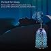 TaoTronics TT-AD008 Diffuser, Essential Oil Diffuser with Elegant 3D Glass, Compact 6.76 oz/200 mL Aroma Diffuser, Humidifier for Kids, Comes with 2 Glass Covers, Extra Silver Shade for Free
