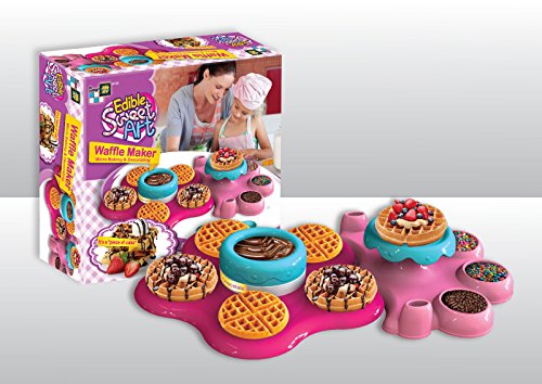 AMAV Sweet Art Belgian Waffle Maker Set Using Microwave Baking DIY Make Your Own Delicious Easy to Make Waffles with Your Kids Idea for Boys & Girls Age 6+