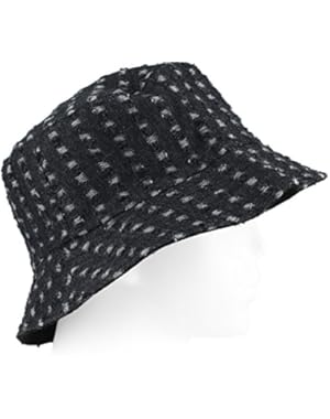 Soft Brim Sun Hat - Bucket Hat - Blue Black Denim